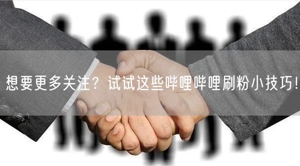 想要更多关注？试试这些哔哩哔哩刷粉小技巧！