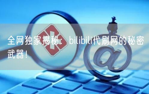 全网独家揭秘：bilibili代刷网的秘密武器！